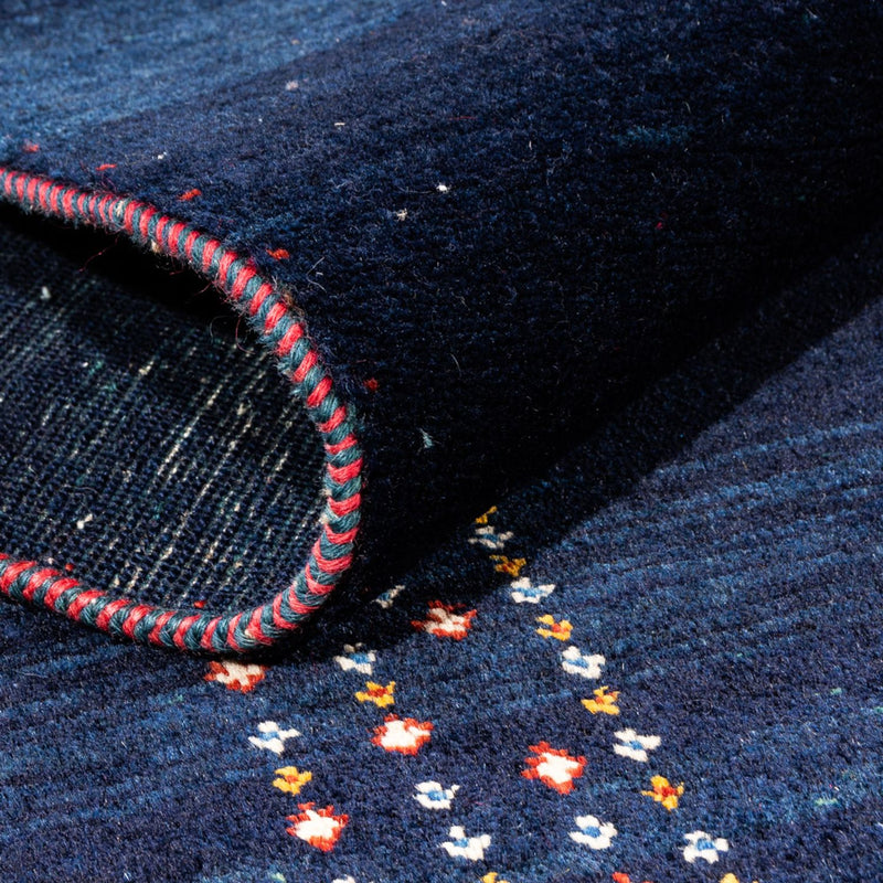 Gabbeh-matta - persisk - 230 x 170 cm - mörkblå