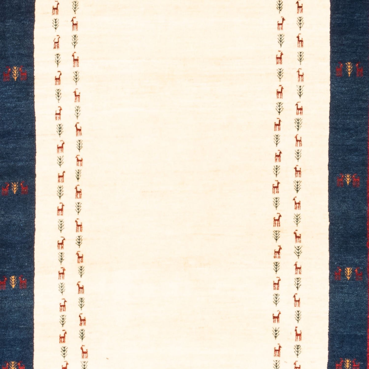 Gabbeh-matta - persisk - 202 x 155 cm - grädde