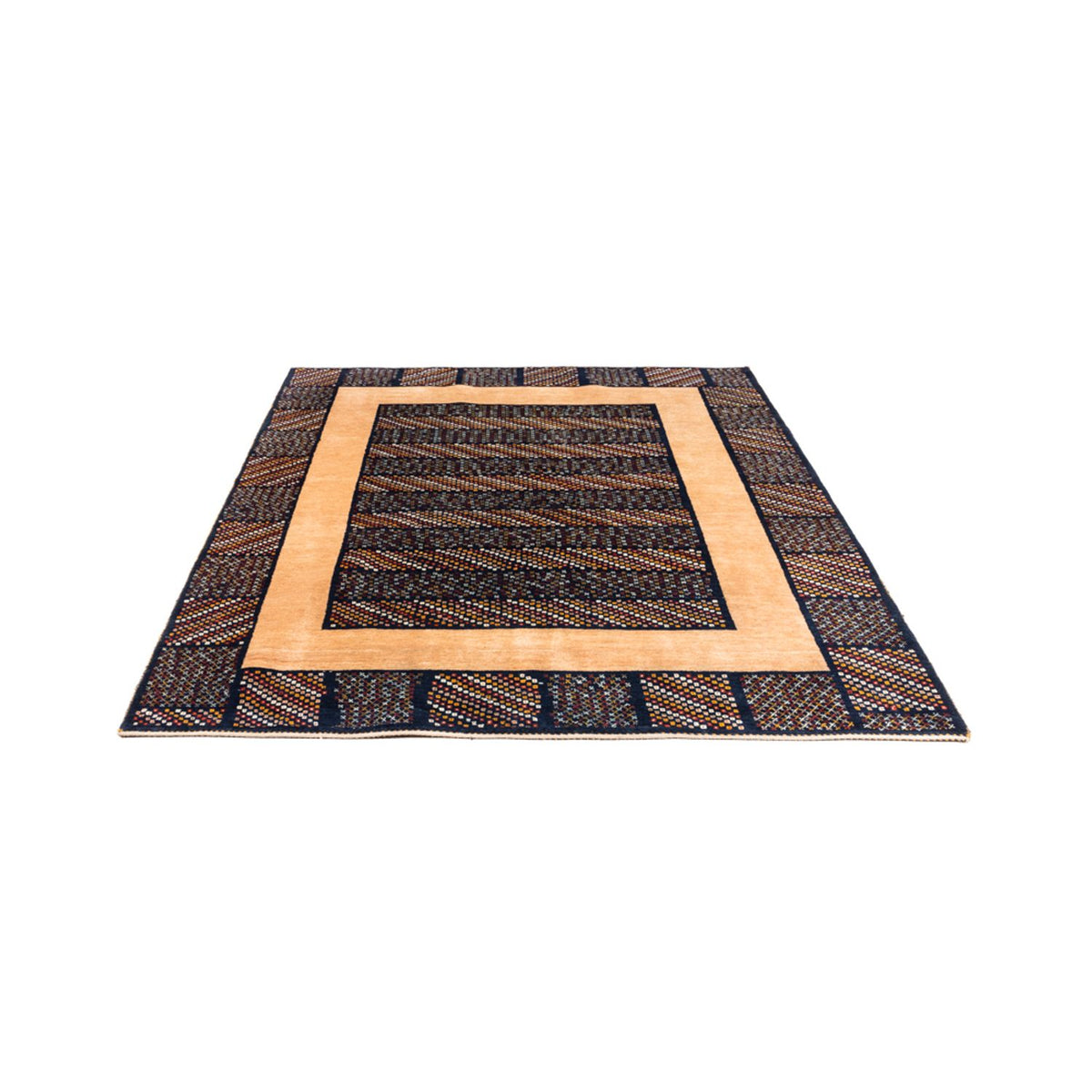 Gabbeh-matta - persisk - 200 x 156 cm - flerfärgad