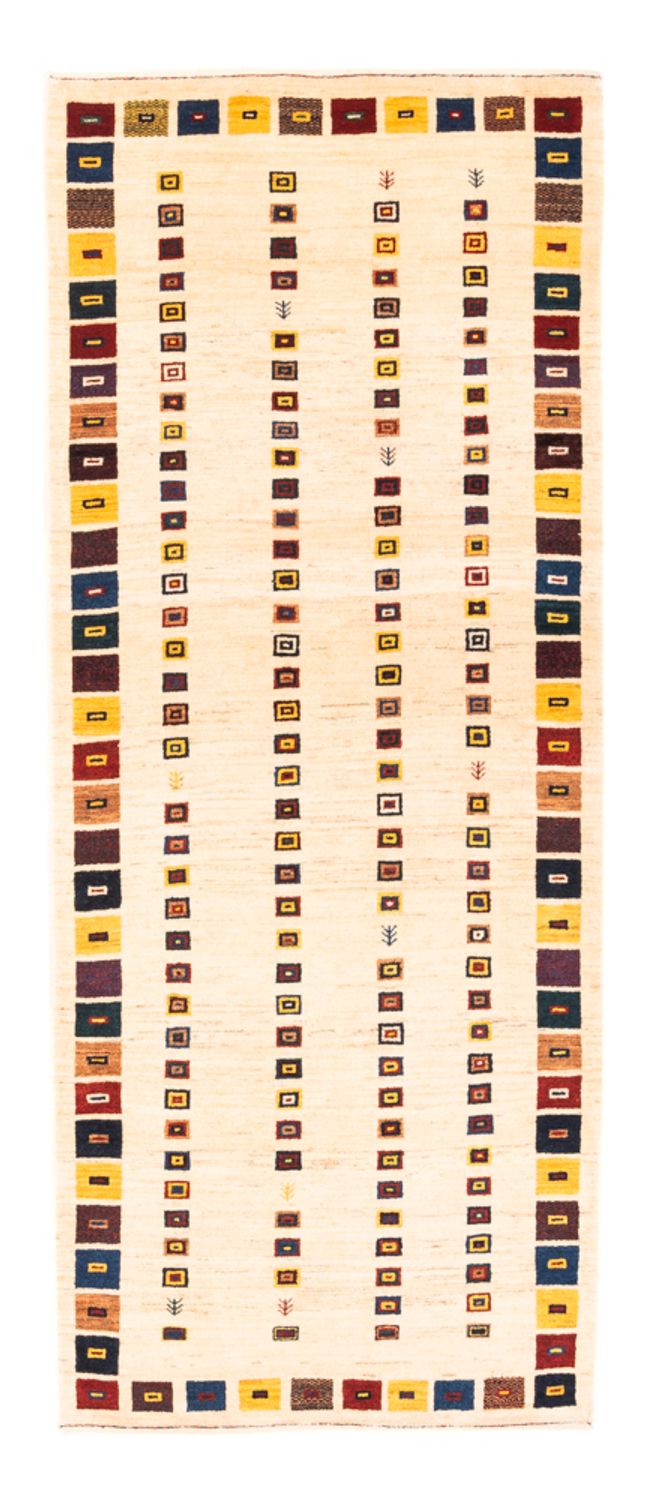 Runner Gabbeh-matta - persisk - 195 x 81 cm - grädde