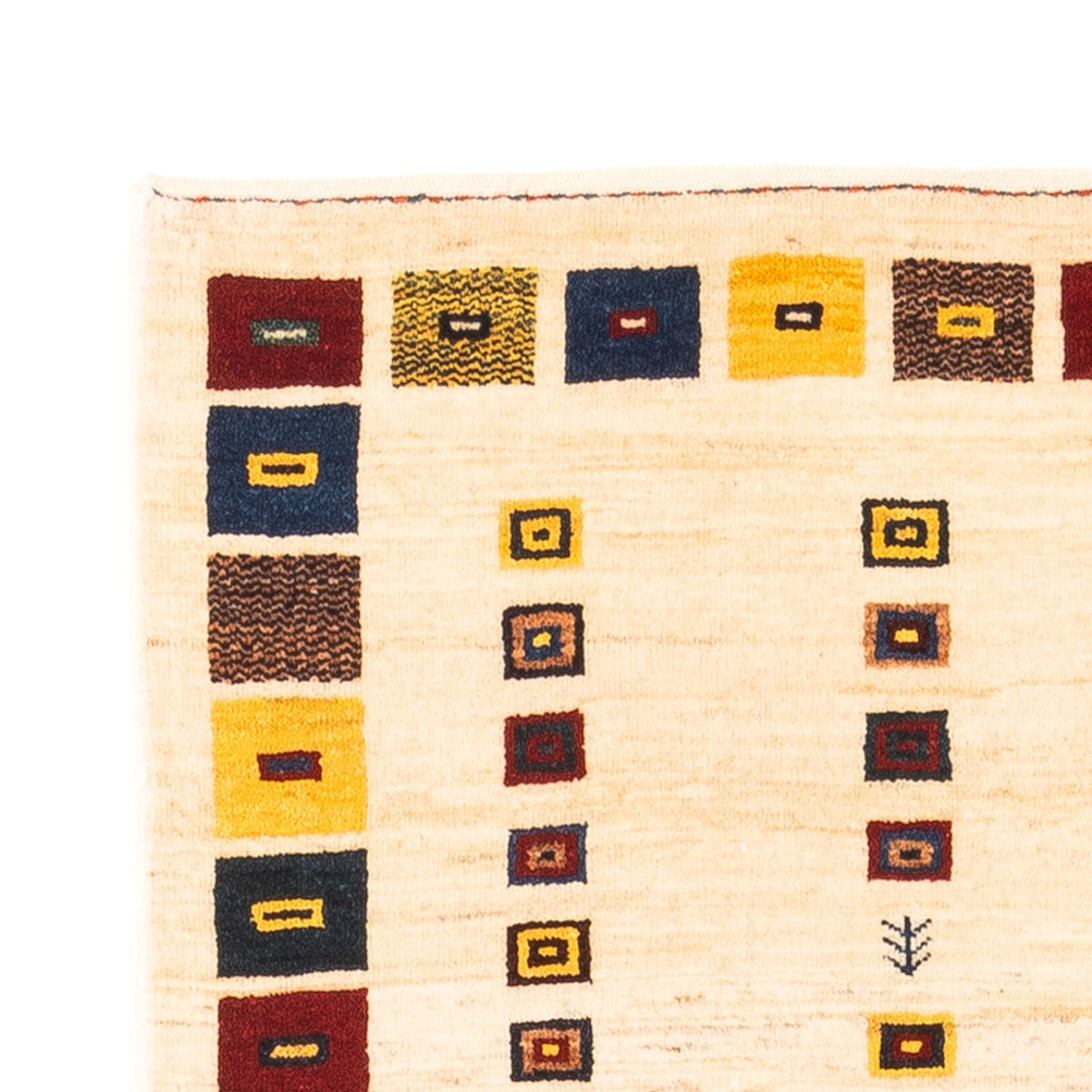 Runner Gabbeh-matta - persisk - 195 x 81 cm - grädde