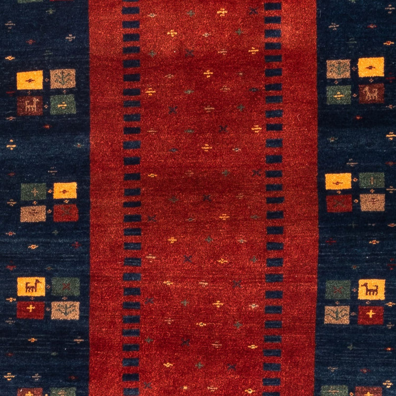 Runner Gabbeh-matta - persisk - 214 x 80 cm - röd