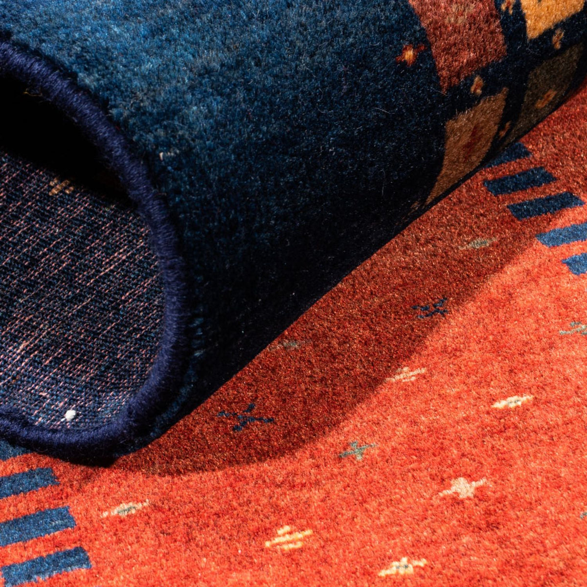 Runner Gabbeh-matta - persisk - 214 x 80 cm - röd