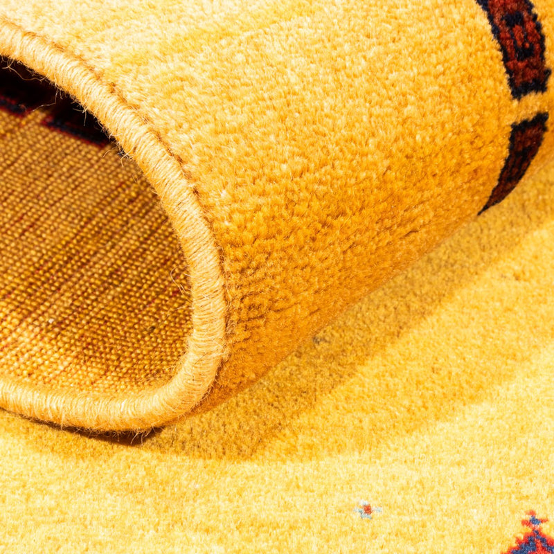Gabbeh-matta - persisk - 155 x 83 cm - gul