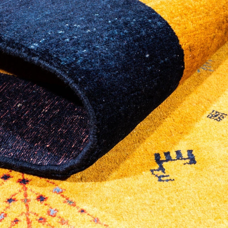 Runner Gabbeh-matta - persisk - 188 x 82 cm - guld