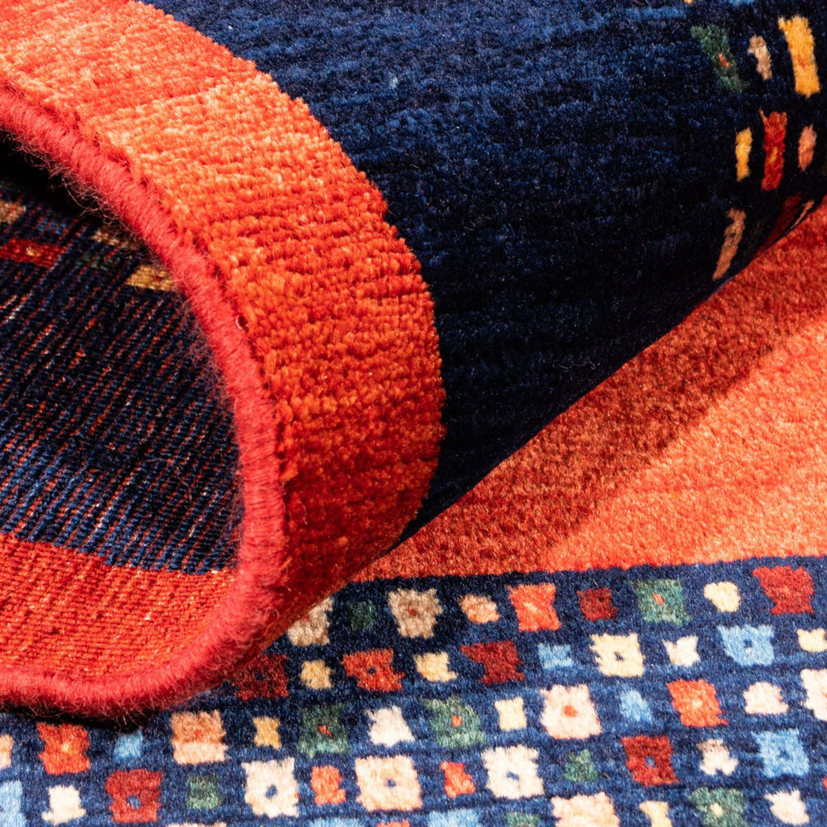 Gabbeh-matta - persisk - 152 x 101 cm - röd