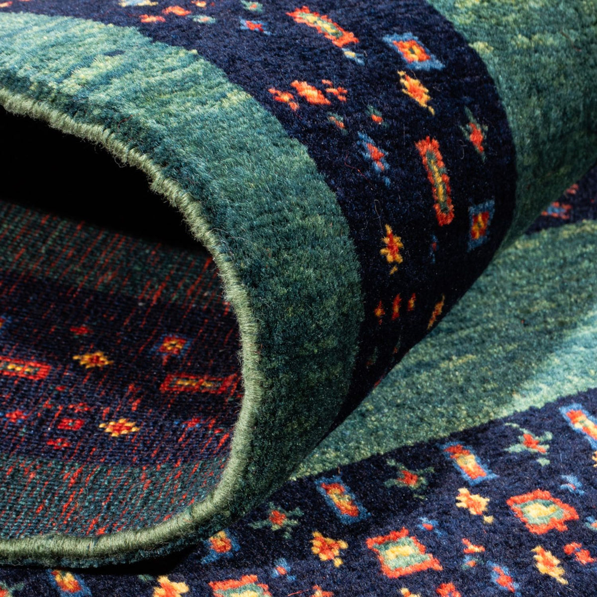 Gabbeh-matta - persisk - 127 x 82 cm - flerfärgad