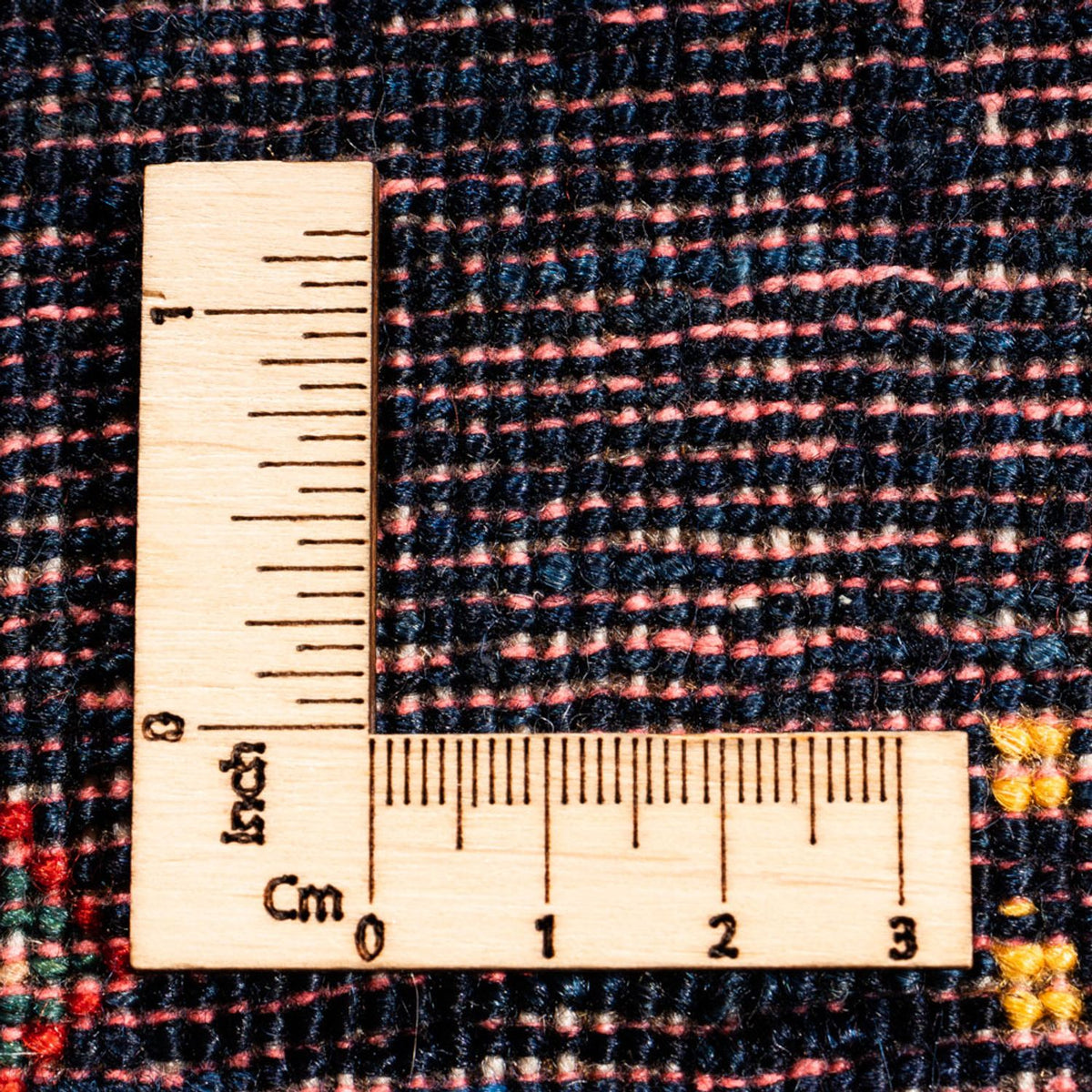 Gabbeh-matta - persisk - 201 x 152 cm - mörkblå