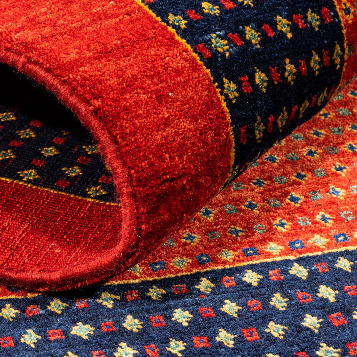 Gabbeh-matta - persisk - 165 x 118 cm - röd