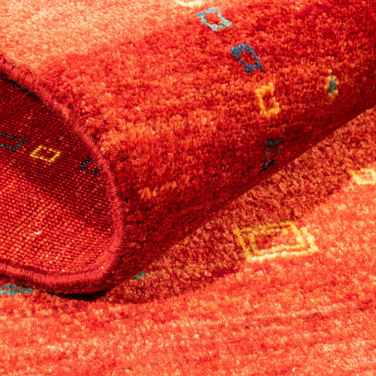 Gabbeh-matta - persisk - 128 x 80 cm - röd