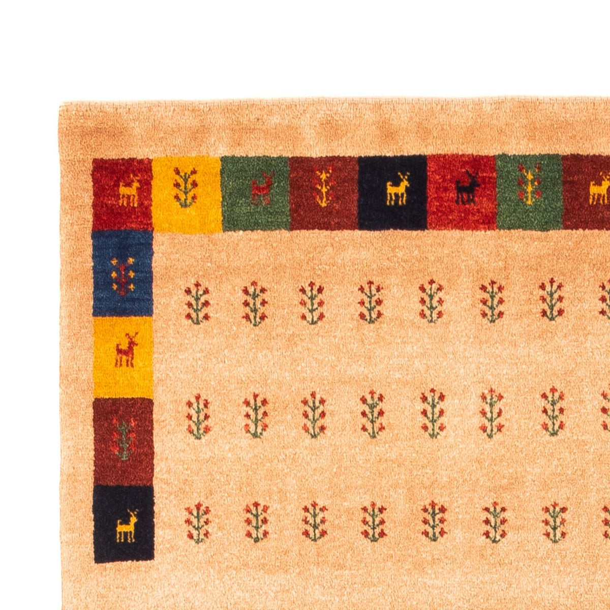 Gabbeh-matta - persisk - 155 x 107 cm - beige