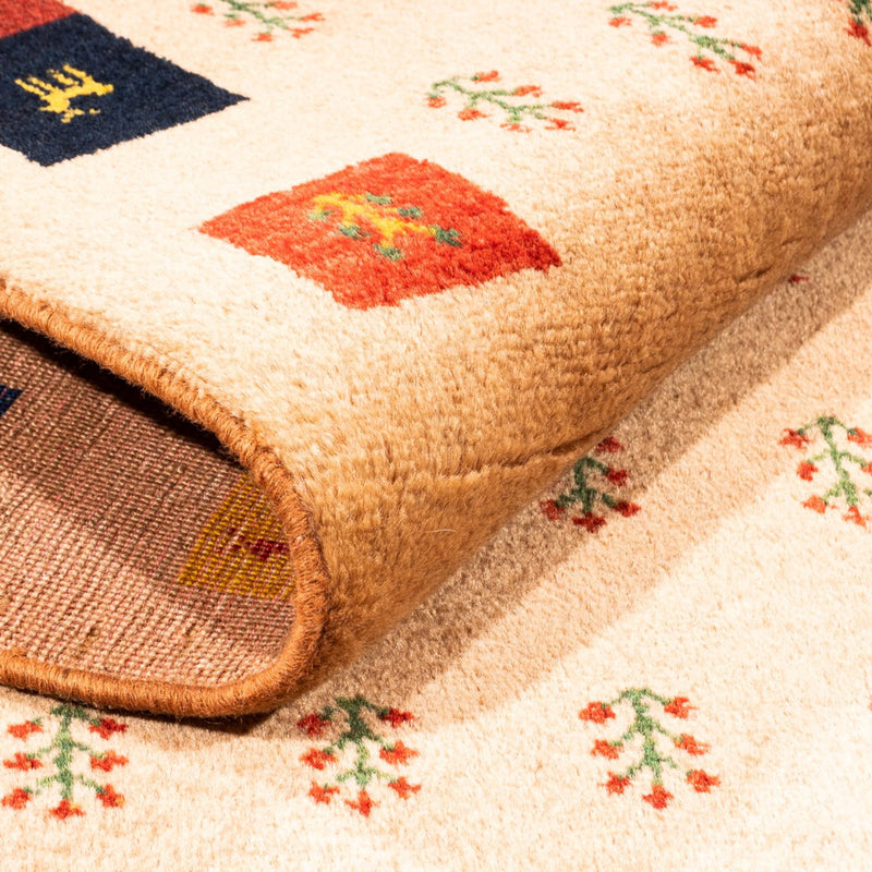 Gabbeh-matta - persisk - 155 x 107 cm - beige