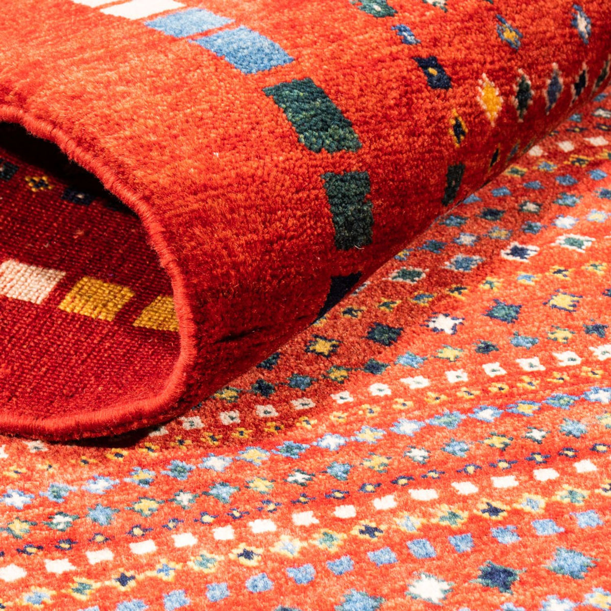 Gabbeh-matta - persisk - 144 x 80 cm - röd