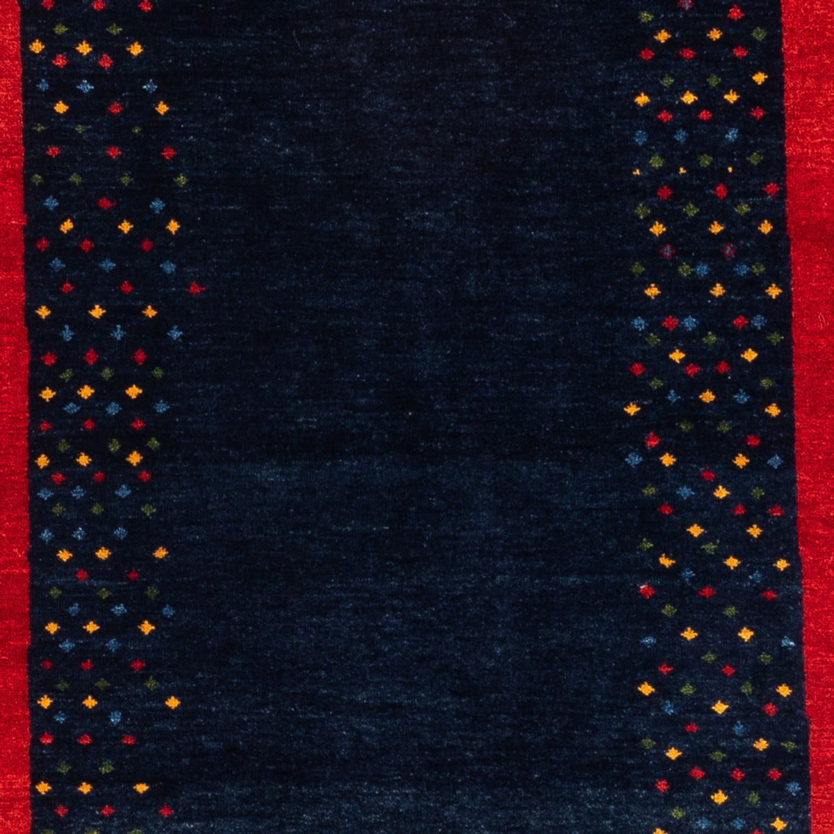 Gabbeh-matta - persisk - 176 x 123 cm - mörkblå