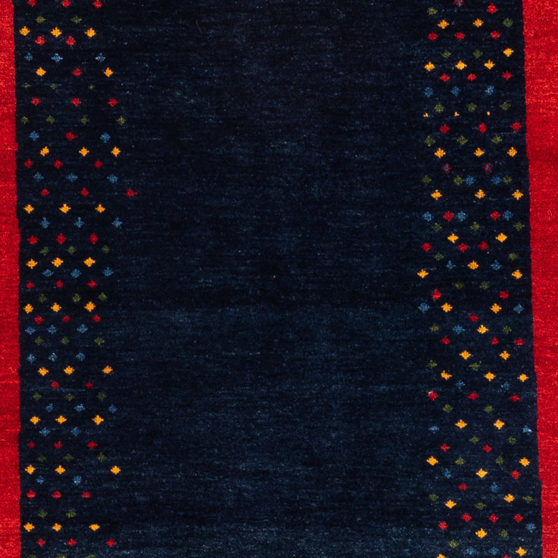 Gabbeh-matta - persisk - 176 x 123 cm - mörkblå