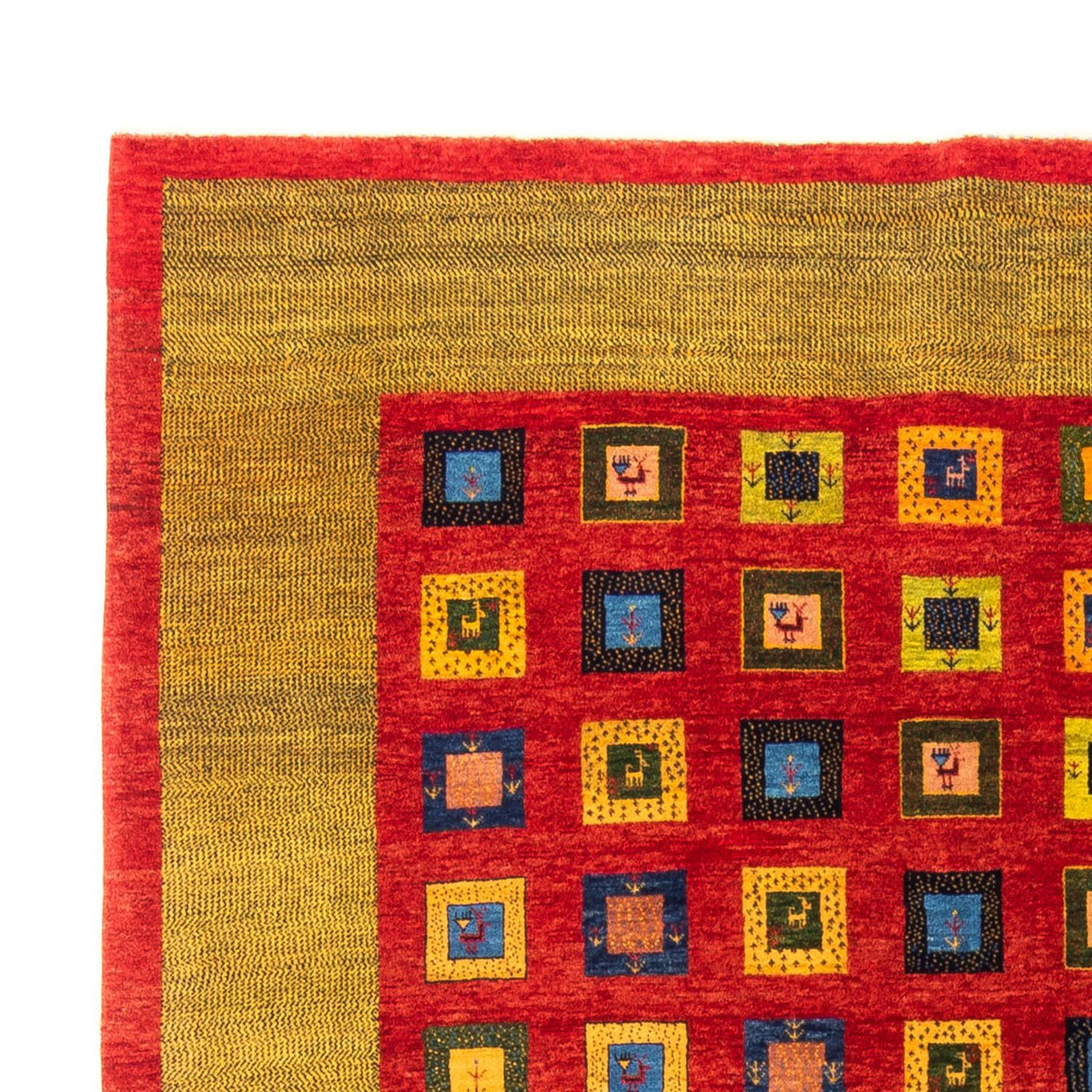 Gabbeh-matta - persisk - 242 x 186 cm - röd
