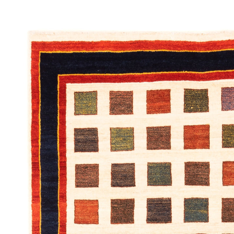 Gabbeh-matta - persisk - 204 x 133 cm - grädde