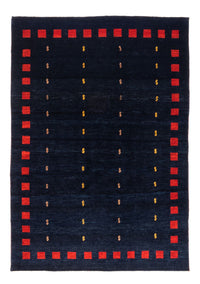 Gabbeh-matta - persisk - 200 x 146 cm - mörkblå