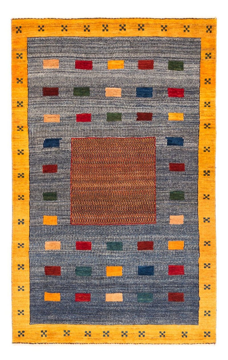 Gabbeh-matta - persisk - 190 x 122 cm - ljusblå