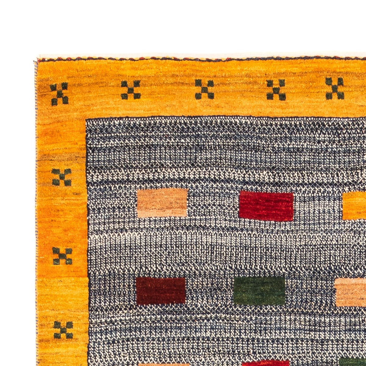 Gabbeh-matta - persisk - 190 x 122 cm - ljusblå