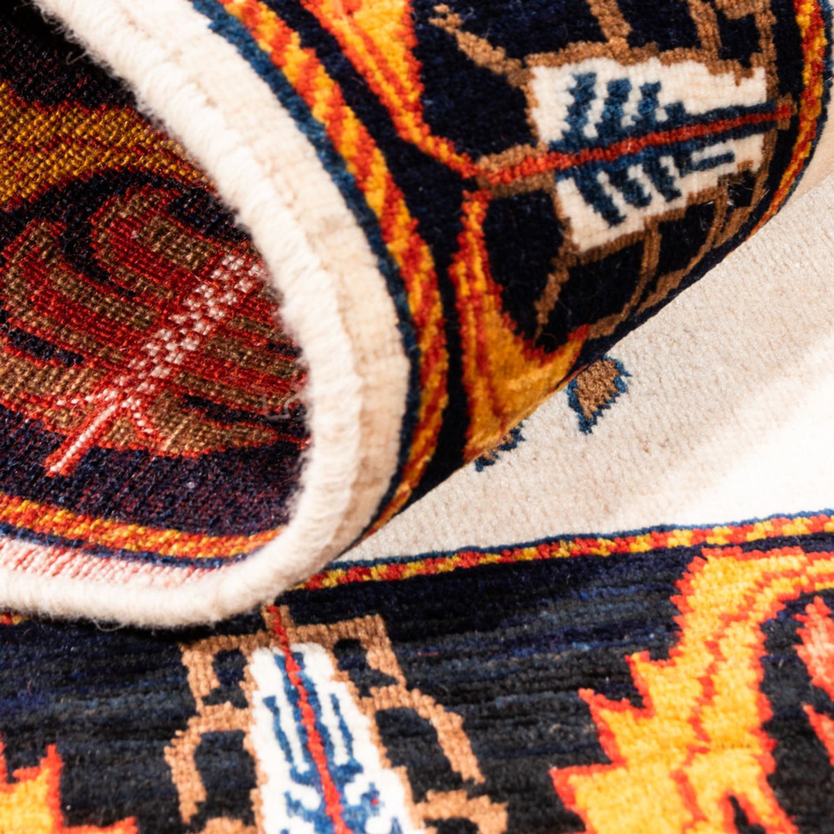 Gabbeh-matta - persisk - 126 x 86 cm - grädde