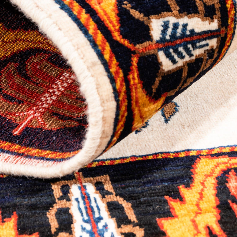 Gabbeh-matta - persisk - 126 x 86 cm - grädde