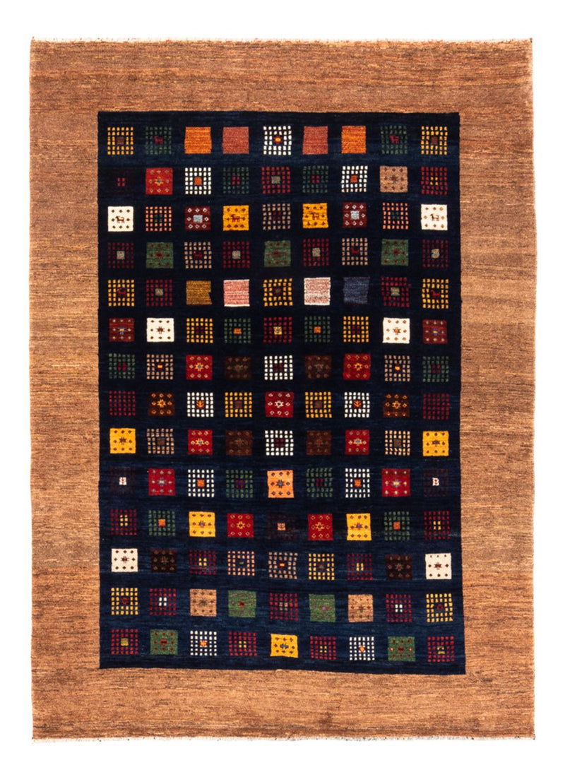 Gabbeh-matta - persisk - 200 x 150 cm - mörkblå