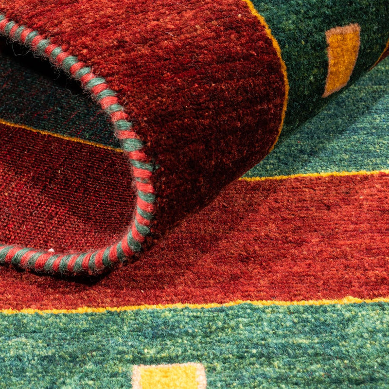 Gabbeh-matta - persisk - 156 x 106 cm - grön