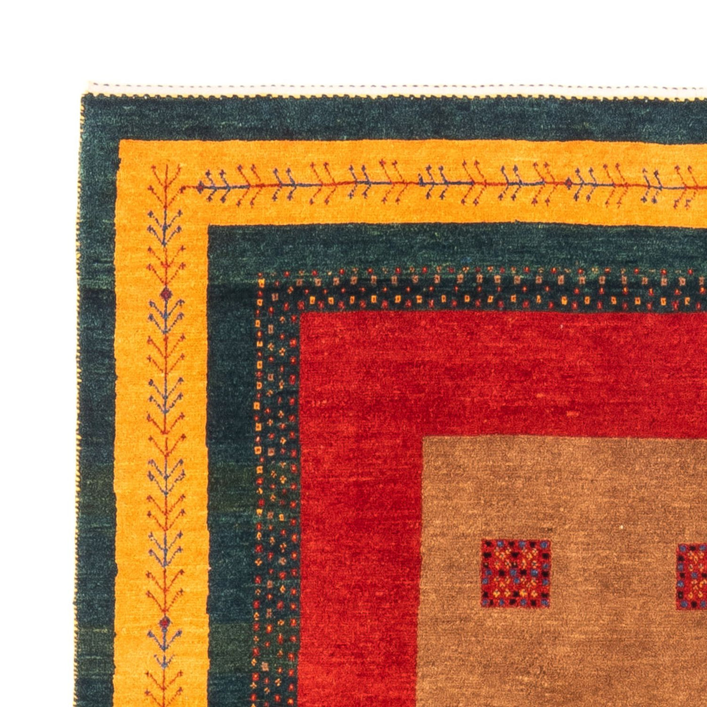 Persisk Gabbeh Mattan 197x155cm - Perserteppich Wollteppich
