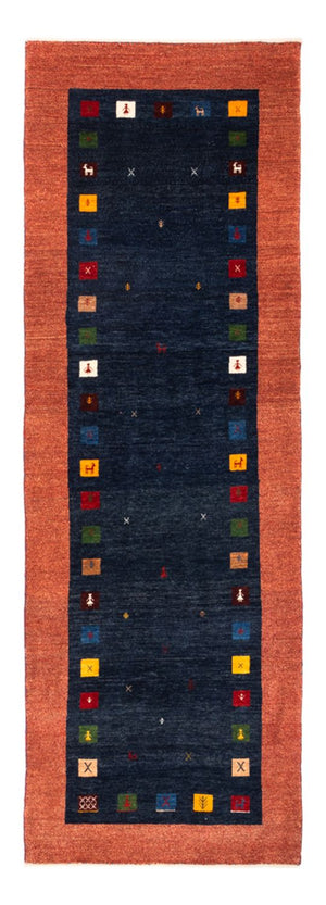 Runner Gabbeh-matta - persisk - 236 x 85 cm - mörkblå