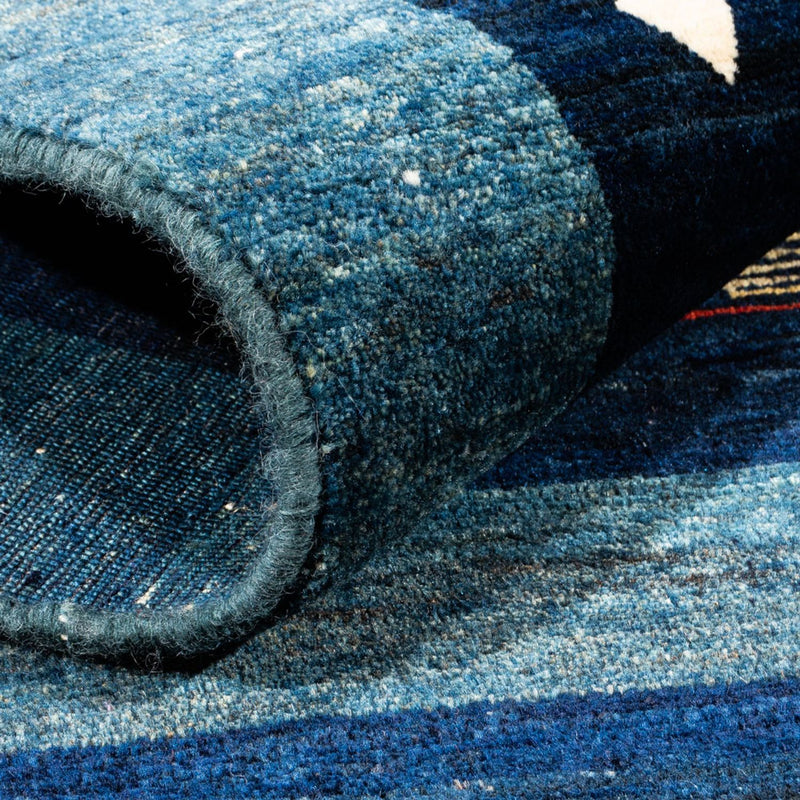 Gabbeh-matta - persisk - 173 x 124 cm - blå