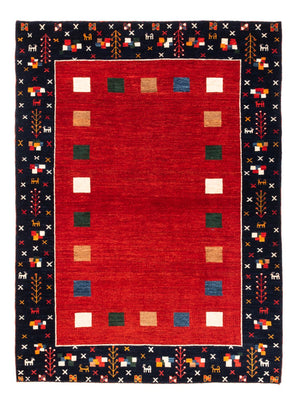 Gabbeh-matta - persisk - 172 x 126 cm - röd