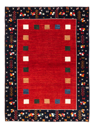 Gabbeh-matta - persisk - 172 x 126 cm - röd