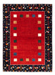Gabbeh-matta - persisk - 172 x 126 cm - röd