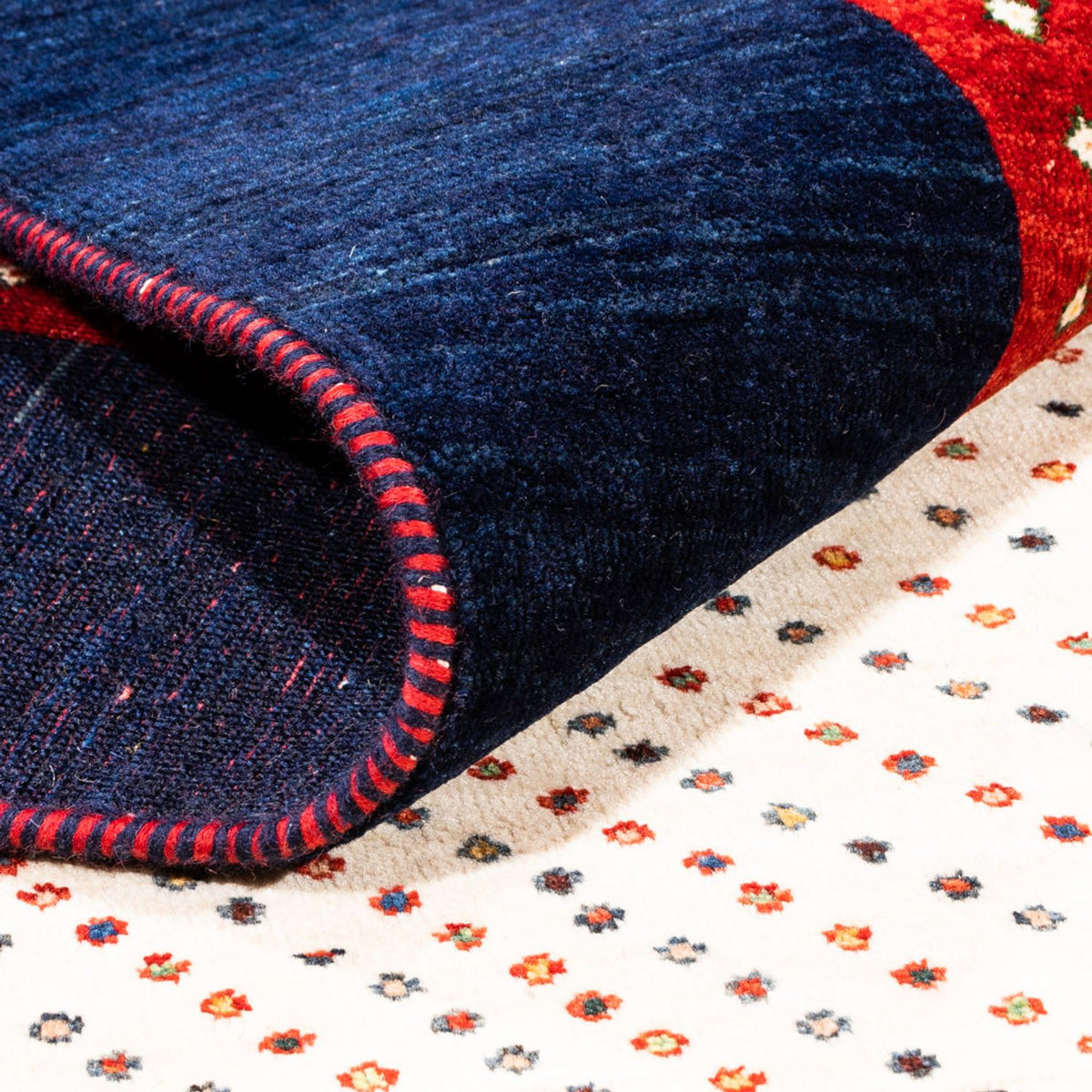 Gabbeh-matta - persisk - 230 x 170 cm - grädde