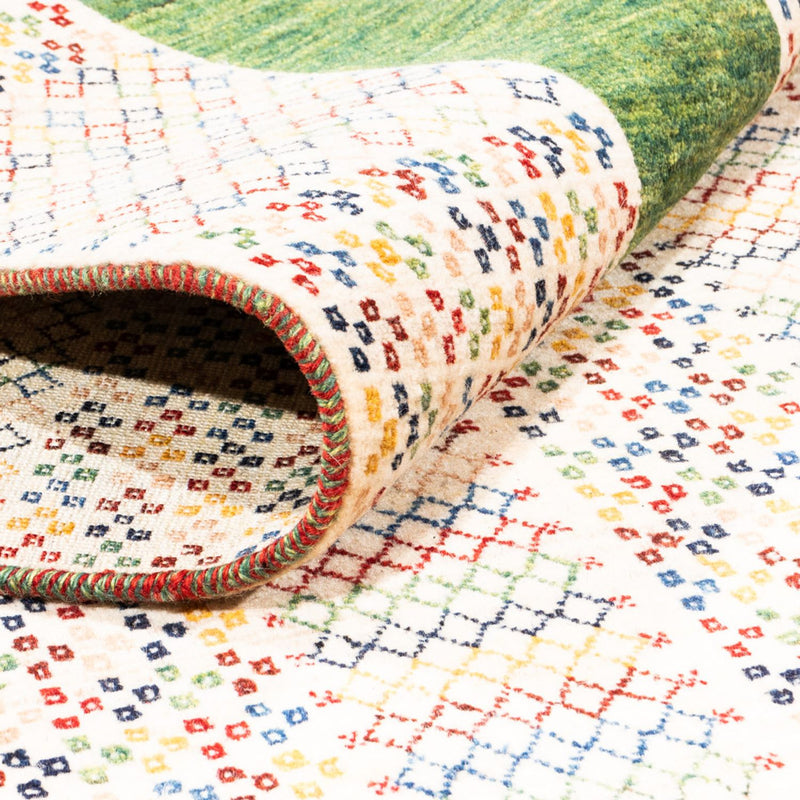 Gabbeh-matta - persisk - 262 x 178 cm - grädde