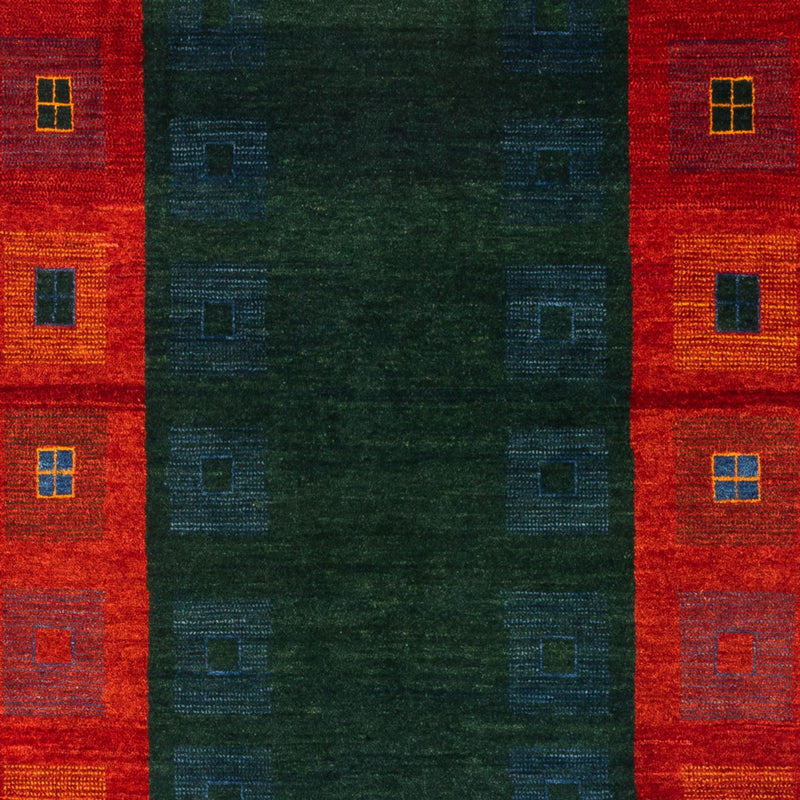 Gabbeh-matta - persisk - 204 x 122 cm - grön