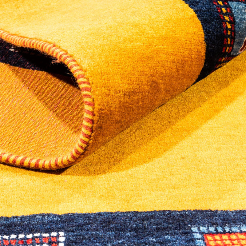 Gabbeh-matta - persisk - 180 x 118 cm - guld