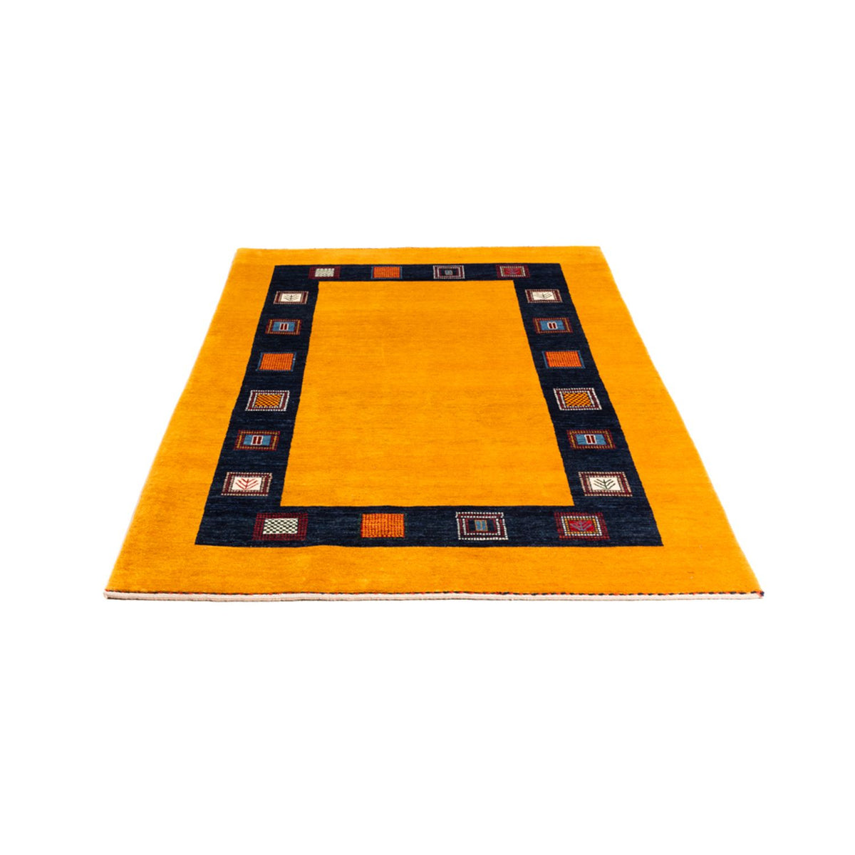 Gabbeh-matta - persisk - 180 x 118 cm - guld