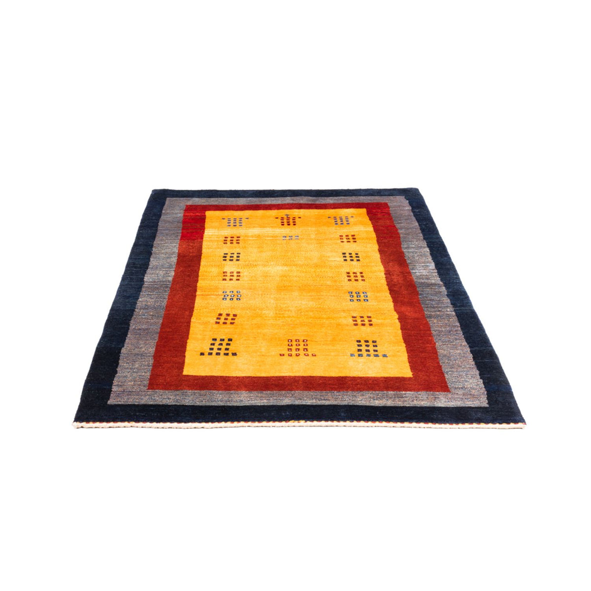 Gabbeh-matta - persisk - 157 x 106 cm - guld