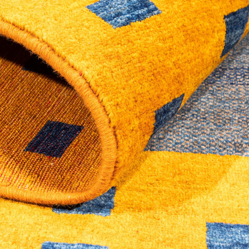 Gabbeh-matta - persisk - 137 x 102 cm - ljusblå