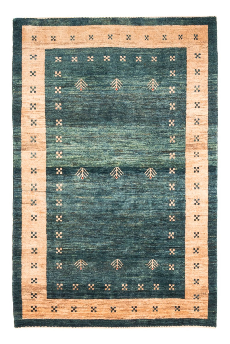 Gabbeh-matta - persisk - 146 x 102 cm - grön