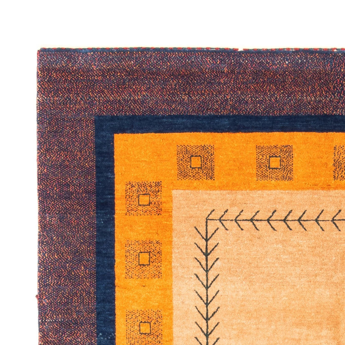 Gabbeh-matta - persisk - 200 x 153 cm - grädde