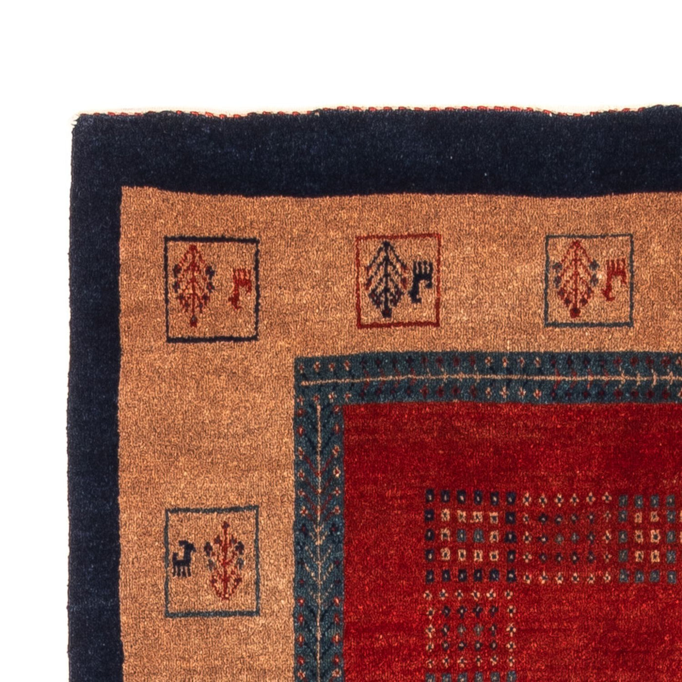 Persisk Gabbeh Mattan 158x109cm - Perserteppich Wollteppich