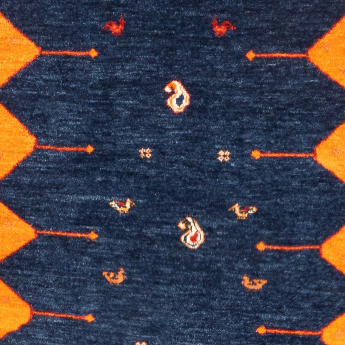 Gabbeh-matta - persisk - 164 x 103 cm - mörkblå