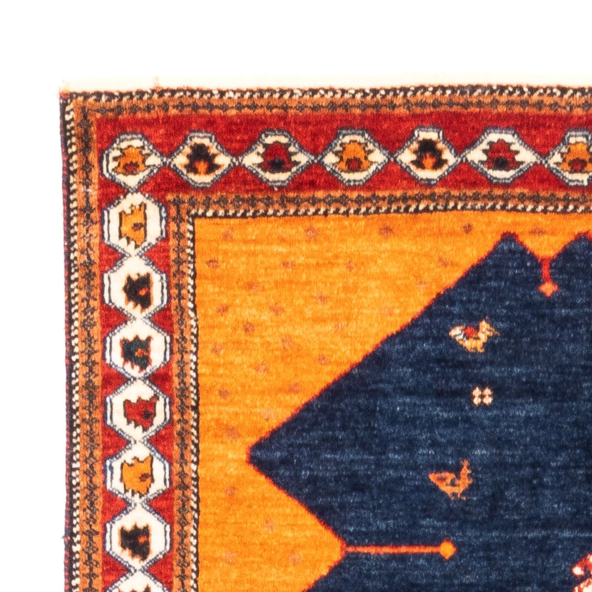 Gabbeh-matta - persisk - 164 x 103 cm - mörkblå