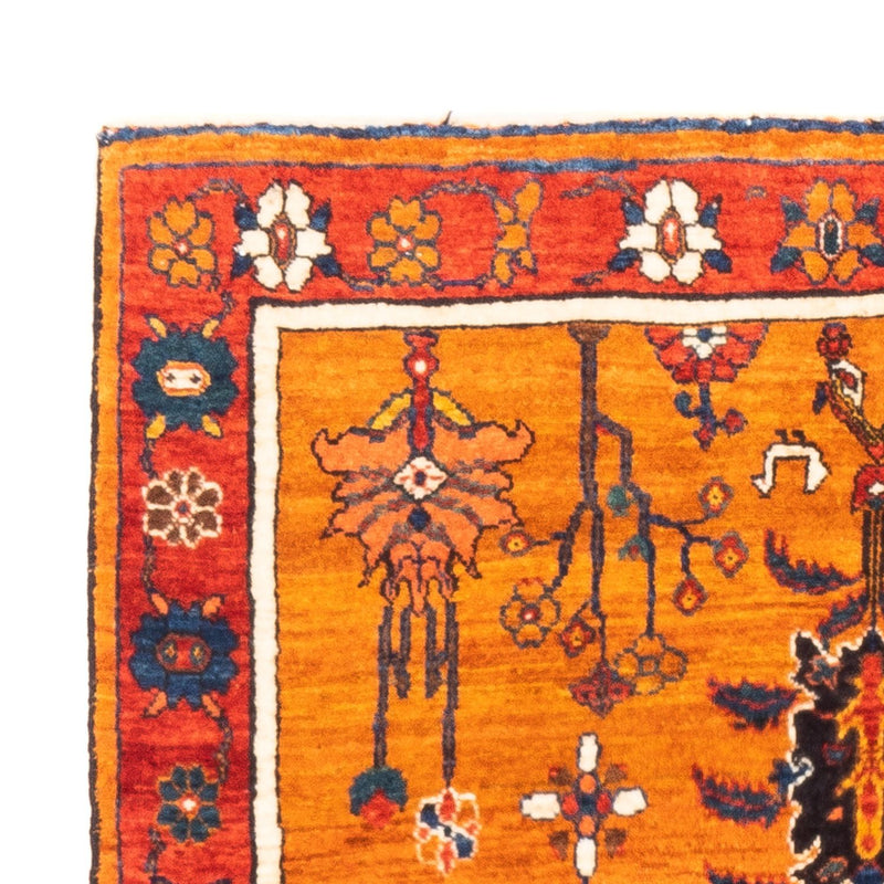 Gabbeh-matta - persisk - 150 x 105 cm - guld