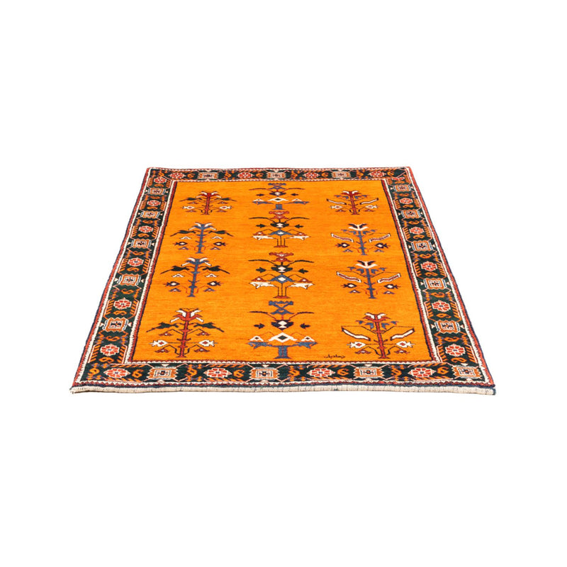 Gabbeh-matta - persisk - 150 x 106 cm - guld