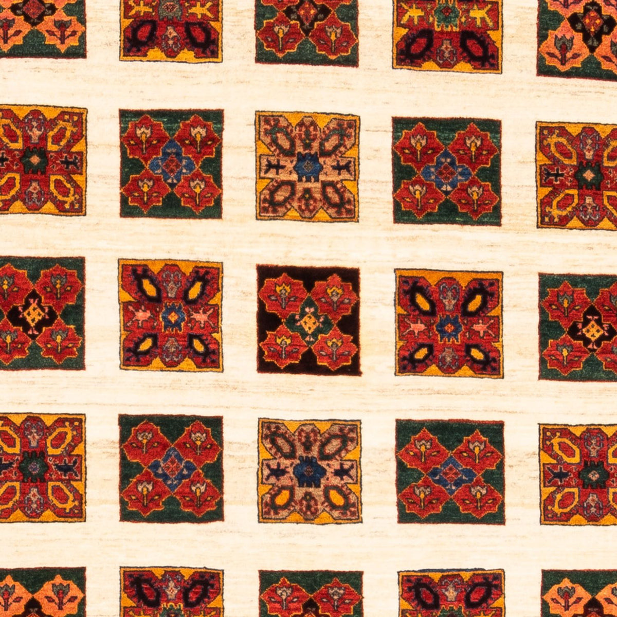 Gabbeh-matta - persisk - 204 x 157 cm - grädde