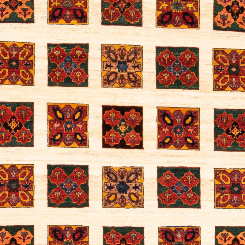 Gabbeh-matta - persisk - 204 x 157 cm - grädde